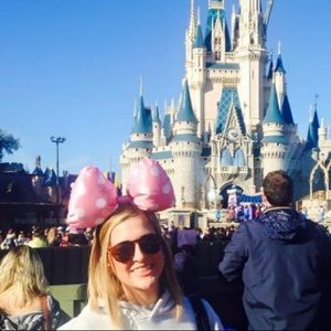 Large Pink Bow Minnie Ears